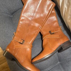 Brown Leather Riding Boots